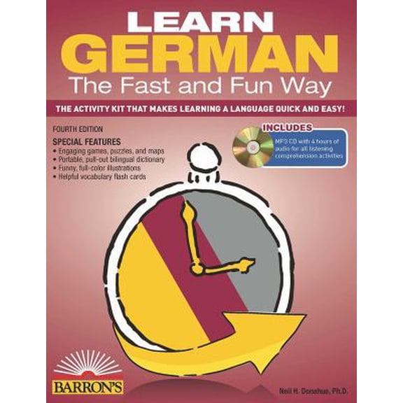Pre-Owned Learn German the Fast and Fun Way with Online Audio [With German-English and MP3] (Paperback) 1438074956 9781438074955