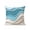 Turquoise Brown White, variant on Outdoor Pillows Waterproof, Black Grey Ombre Bedding Throw Pillows with Insert for Couch Sofa Bed, Modern Abstract Moire Art Geometric 16x16 Inch Pillowcases Decorative Camping Patio Pillow Set of 1