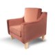 thumbnail image 2 of Sillón Menken Sofamatch Tela de Terciopelo Patas Natural Unitalla, 2 of 5