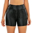 thumbnail image 3 of UHYARE Women's Flexible Club Faux Leather Shorts High Waisted Sexy Disco Short Hot Pants, 3 of 7