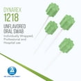 thumbnail image 2 of Dynarex Unflavored Oral Swabsticks, Swabs that Gently Clean, Moisten, and Refresh Mouth, Teeth, and Gums, Individually Wrapped - 4 Boxes of 250, 2 of 7
