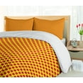 thumbnail image 5 of Ambesonne Polka Dot Duvet Cover Sets, Energetic Round Shapes, 2-King, Earth Yellow Vermilion, 5 of 6