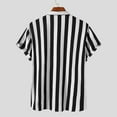 thumbnail image 4 of INCERUN Men's Summer Short Sleeve Striped Shirts Casual T-Shirts Camisa S-5XL, 4 of 9