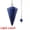 Lapis Lazuli, variant on Natural Healing Crystal Hexagonal Pointed Cone Bullet Stone Pendant Pendulume -Lapis Lazuli