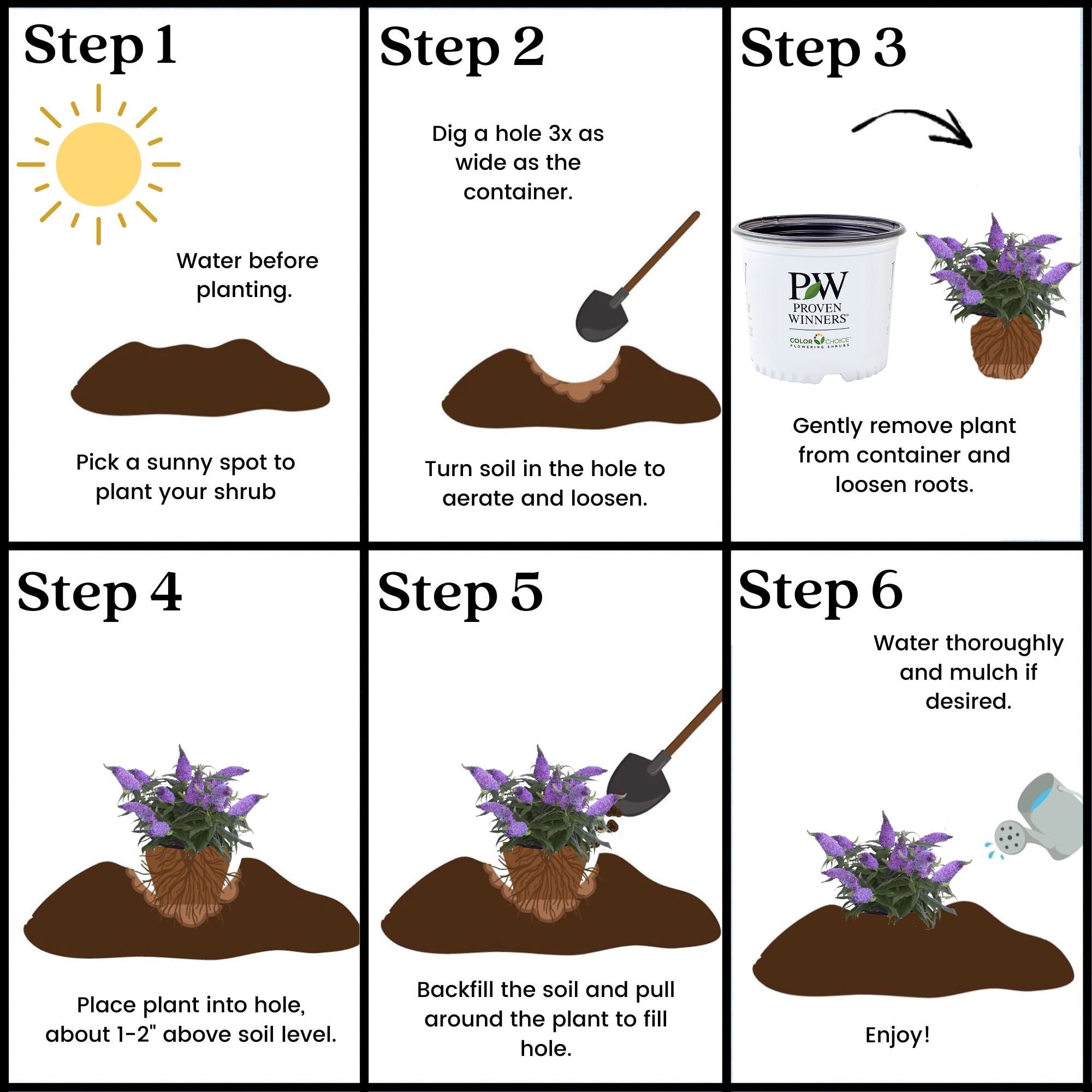 Proven Winners ColorChoice Pugster Amethyst Buddleia Live Shrub (2 Gallon)