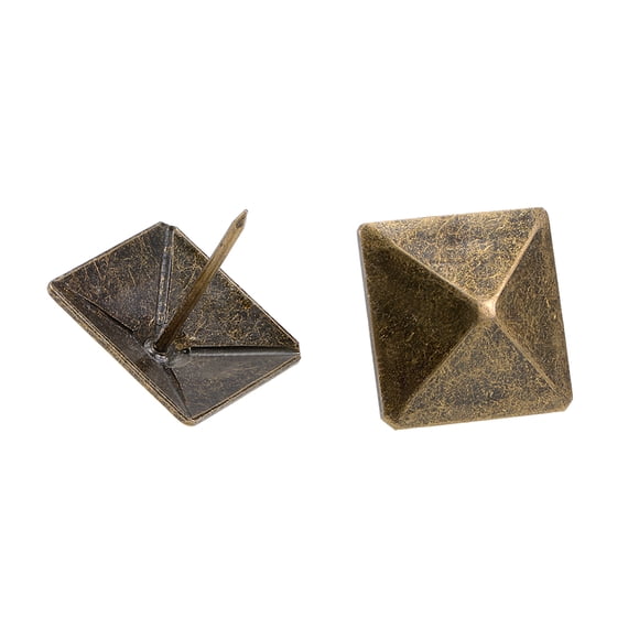 Clavos de Tapicería Unique Bargains con Cabeza Cuadrada de 30mm Tono Bronce 10Pcs