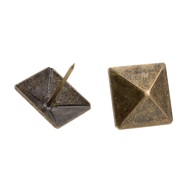 Clavos de Tapicería Unique Bargains con Cabeza Cuadrada de 30mm Tono Bronce 10Pcs