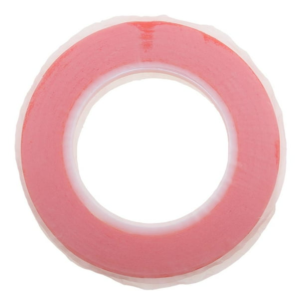 Cinta adhesiva de doble cara, PET acrílico, adhesivo de doble cara, revestimiento rojo transparente 8 mm