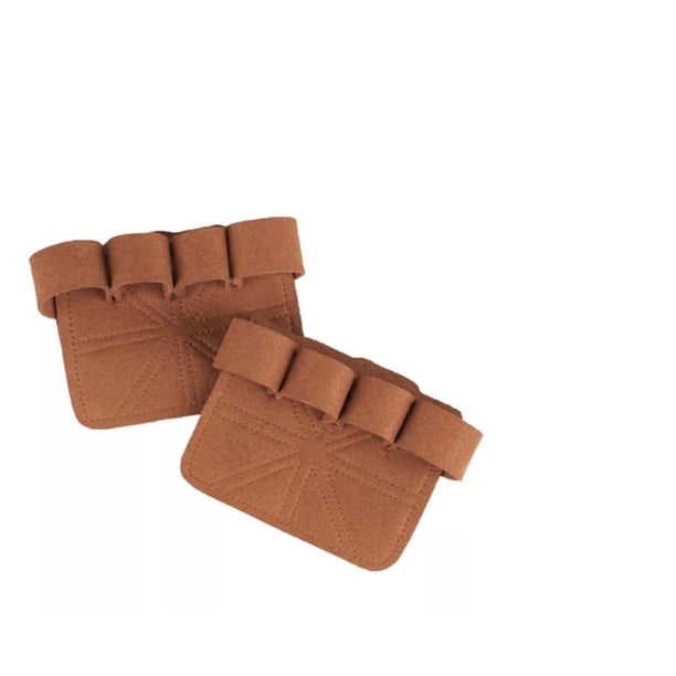 Wosthever 2 piezas de guantes de levantamiento de pesas para gimnasio en casa, empuñaduras deportivas, equipo de entrenamiento de protección Ropa Deportiva, Zapatos Café