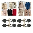 thumbnail image 6 of 8Pcs PU Leather Sew on Toggle Closure with Button for Jackets Coats and Black, 6 of 8