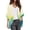 Yellow, variant on Noric Women's Floral Print Chiffon Cardigan Casual 3/4 Sleeve Open Front Loose Fit Lightweight Daily Layering Cover Up