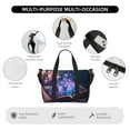 thumbnail image 3 of Travel Duffle Bag Book Glowing Mushrooms Travel Tote Bags Carry on Luggage Waterproof Weekender Bags with Top Handle Adjustable Shoulde Strap for Travel Gym, 3 of 5