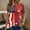 A006-Red, variant on 250th Anniversary Usa Shirt Women Casual Short Sleeve Tshirts Fashion 250 Year American Anniversary Shirt