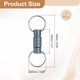 thumbnail image 2 of Llave de liberación rápida Uxcell, anillos de llavero desmontables, clip de resorte, separación de llaveros, soporte de bloqueo para coche, bolso, cinturón gris 2, 2 of 7