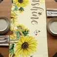 thumbnail image 5 of Table Runners 90 Inches Long Dress Scarves, Sunflowers Farmhouse Coffee/Dining/Kitchen Table Runner for Living Room, Spring Botanical Watercolor Blossom Flowers 13x90 Inch, 5 of 9