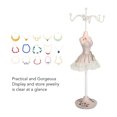 thumbnail image 3 of Encantador Soporte De Joyería De Princesa, Soporte Para Collar De Vestido De Princesa, Estante De Joyería De Princesa De Maniquí De Hierro De Pino, Diseño Distintivo, 3 of 7