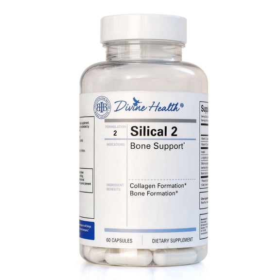 Dr. Colbert, MD Silical 2 | by Divine Health | Formulated by Dr. Chad Price, MD | Supports Bone Flexability & Collagen Production | 60 Capsules