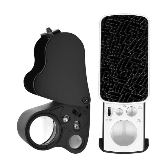 LIANXUE2Pcs Professional Jewelry Loupe Magnification for Detailed Gemstones Analysis