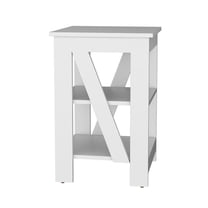 We Have Furniture Side Table Rossville, Living Room, White
