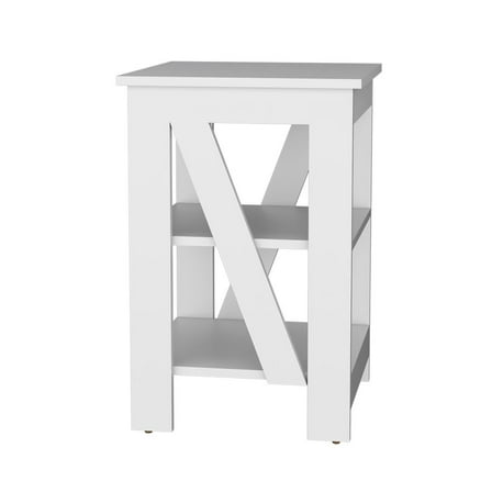 We Have Furniture Side Table Rossville, Living Room, White