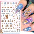 thumbnail image 4 of Pegatina de Arte de uñas de oso de peluche Kawaii 3D, calcomanía autoadhesiva de dibujos animados, diseño de fantasía lindo, deslizadores, accesorios de decoración de manicura, 4 of 4