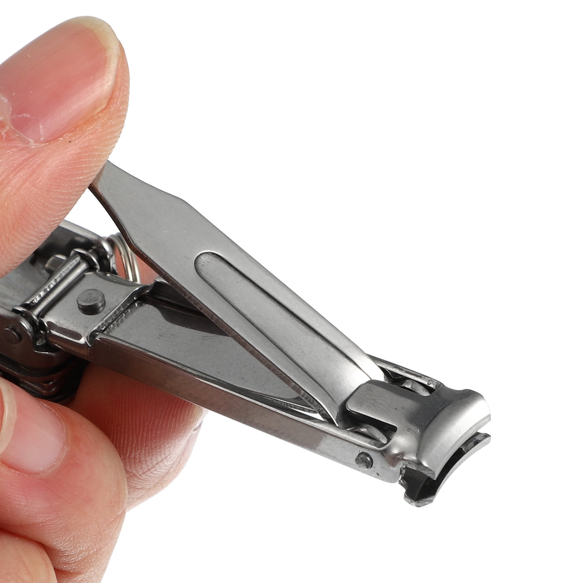 Unique Bargains 1 Pcs Stainless Steel Nail Clippers for Men and Women Silver Tone