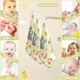 thumbnail image 2 of Coolnut 3 PCS Cartoon Animals Baby Muslin Washcloths, Cute Pumpkin Face Towel Burp Cloths Ultra Soft Absorbent Cotton Bath Wipes Towels for Newborn Boys Girls, 2 of 6