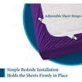 thumbnail image 6 of Sleeper Sofa Bed Sheet Set 4 PC's Sleeper Sofa Sheet Set 100% Pure Egyptian Cotton, 500 Thread Count [Twin Sleeper Sofa Purple Solid] Easily Fits Upto 5" inches Deep Pocket., 6 of 6