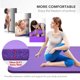 thumbnail image 2 of Alfombrilla de yoga de 10 mm de grosor, alfombrilla de ejercicio antideslizante con correa de transporte y bolsa de malla para gimnasio en casa, fitness, entrenamiento de pilates., 2 of 7