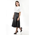 thumbnail image 2 of Falda midi efecto piel Roman Fashion /Juvenil, 41023 (Negro) negro M, 2 of 5