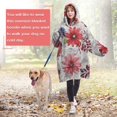 thumbnail image 4 of Wearable Oversized Blanket,Pioneer Flower Floral Print Pattern Wearable Blanket Hoodie for Adults,Cozy Hooded Blankets with Super Pockets,Super Warm Fuzzy Pullover for Women & Men, 4 of 6