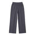 thumbnail image 7 of Girls Cotton Linen Capri Pants Summer Drawstring Wide Leg Pants with Pockets Holiday Boho Beach Palazzo Pants for Kid Boys, 7 of 7