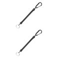 thumbnail image 1 of Toystoory De cuerdas de pesca, cuerdas de navegación, cuerda de retención, cuerda de pesca con mosquetón para acampar, bloqueo seguro, accesorios de negro 2piezas Toystoory CBP106588, 1 of 5
