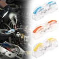 thumbnail image 3 of Wire Connector, 1Pc Conductor Compact Wire Connectors Splicing Connectors for Circuit Inline 24-12 AWG,Durable & Reusable,Electrical Wire Terminals for Any Circuit Inline Splices(Blue,1.5x0.3x0.5"), 3 of 6