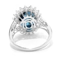 thumbnail image 3 of Sterling Silver 5.72Ctw London Blue Topaz Cocktail Ring, 3 of 3