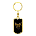 thumbnail image 4 of Few Are Willing To Hunt Stainless Steel or 18k Gold Premium Swivel Dog Tag Keychain, 4 of 10