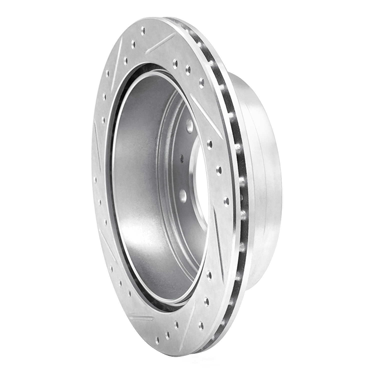 Dynamic Friction Company 631-67083R DFC Brake Rotor - Drilled And Slotted - Silver