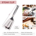 thumbnail image 3 of Meat Tenderizer and Food Clips Set - Stainless Steel Meat tenderizer Needle Mallet, Steak Bench Clamp, Food Clip for Kitchen, BBQ, 3 of 7