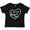 AB-Black, variant on Inktastic I Love My Nana and Papa in White Chalk Heart Boys or Girls Baby T-Shirt