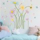 thumbnail image 1 of 1 pegatina de pared de flores, pegatina de pared para dormitorio, sala de estar, decoración de pared para oficina, 1 of 5
