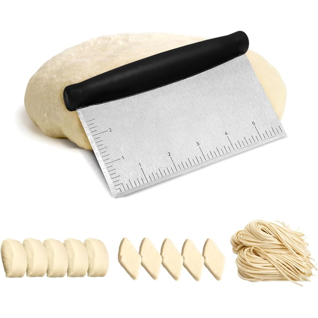 Rascr de masa con asa, cortr de acero inoxidable para masa madre