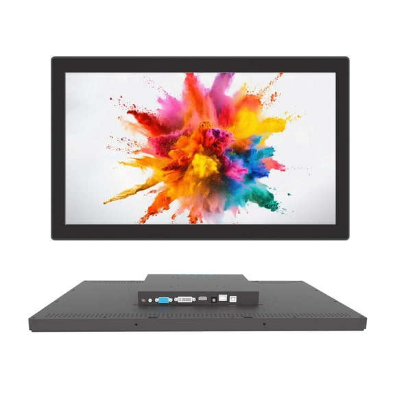LMENGER 21.5IN Open Frame Touch Monitor, PCAP 10-Point Touch Industrial Touchscreen Monitor, with HDMI/VGA/DVI Interface, Active Matrix TFT LCD,LED Backlight, with VESA Mount