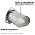 thumbnail image 3 of Granatelli 3.0in Round to 3.0in Oval Exhaust Adapter w/Floating 3 Bolt Header Flange, 3 of 6