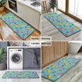 thumbnail image 6 of Light Blue Dinosaurs Text Pattern Kitchen Rug Mat,Kitchen Runner Rugs Non Skid Washable,Decorative Kitchen Floor Mats for Kitchen,Sink,Laundry,17"x47.2", 6 of 7