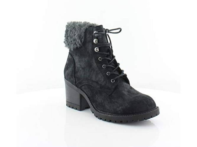 closed toe fur slides