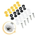Plate Screws Cap Set for Car Number Plate Decor Vehicle License Plate