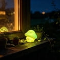thumbnail image 5 of Diceymbol Mini Glow in The Dark Mushroom Figurines 3 Pcs Flocked Resin Fairy Garden Decor 1 Inch, 5 of 8