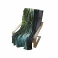 thumbnail image 4 of Glacier National Park Soft Flannel Fleece Throw Blanket, Tree and Mountain Reflections on Calm Water, Cozy Plush for Indoor and Outdoor Use, 60" x 80", Olive Green Seafoam, by Ambesonne, 4 of 6