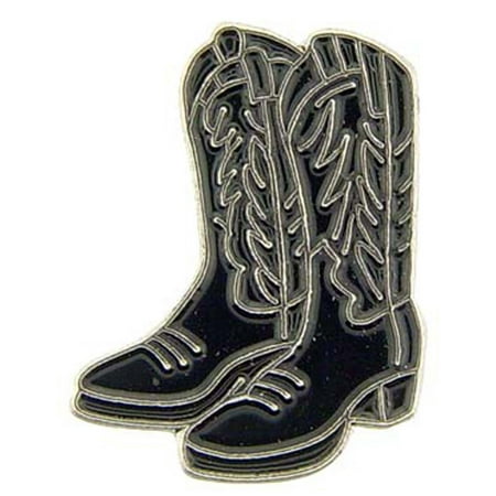 Cowboy Boots Pin Black 1