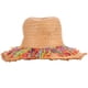 thumbnail image 4 of 1 sombrero de playa elegante con protección solar y borlas coloridas., 4 of 5
